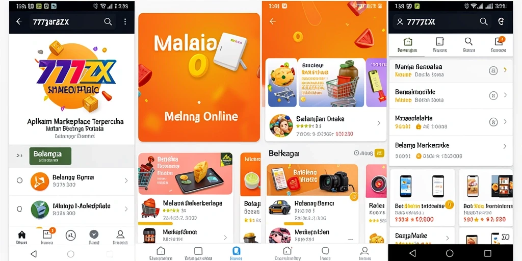 Tampilan antarmuka aplikasi 777ZX yang user-friendly dan intuitif.