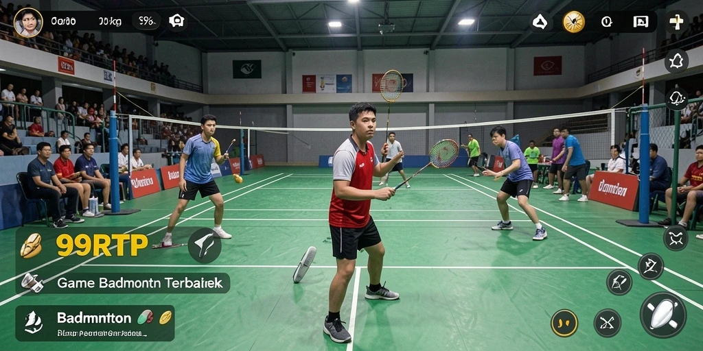 Tampilan antarmuka 99RTP yang memukau dengan aksi badminton.
