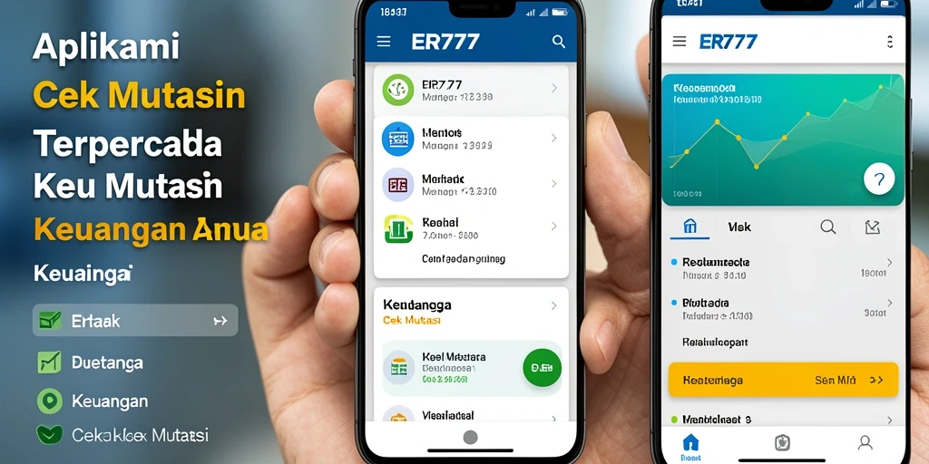 Antarmuka aplikasi Cek Mutasi ER777 yang intuitif dan informatif.