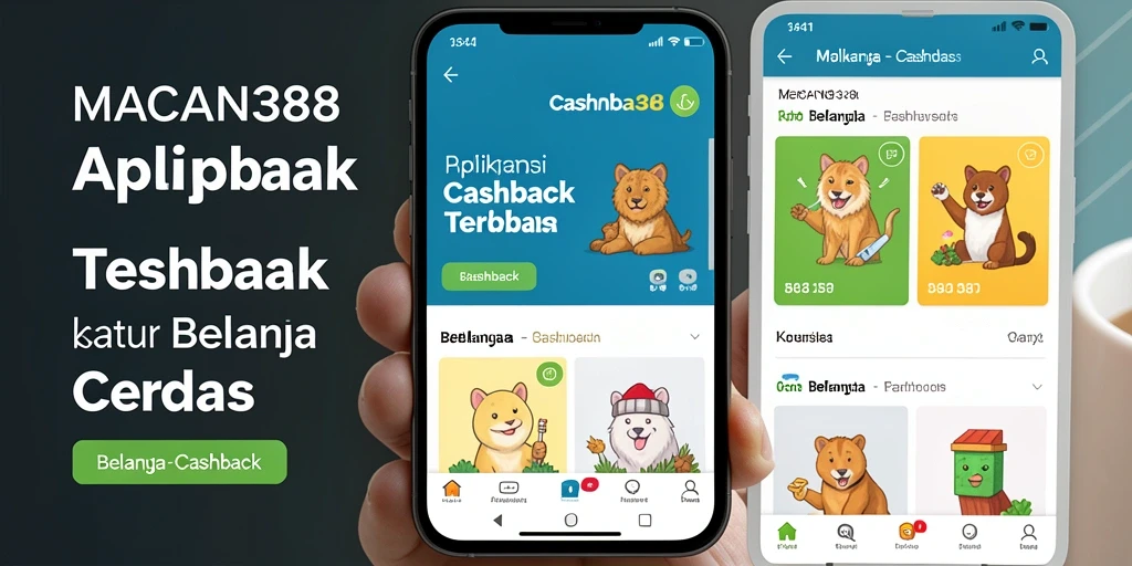 Tampilan aplikasi MACAN388 dengan fitur cashback yang menonjol.