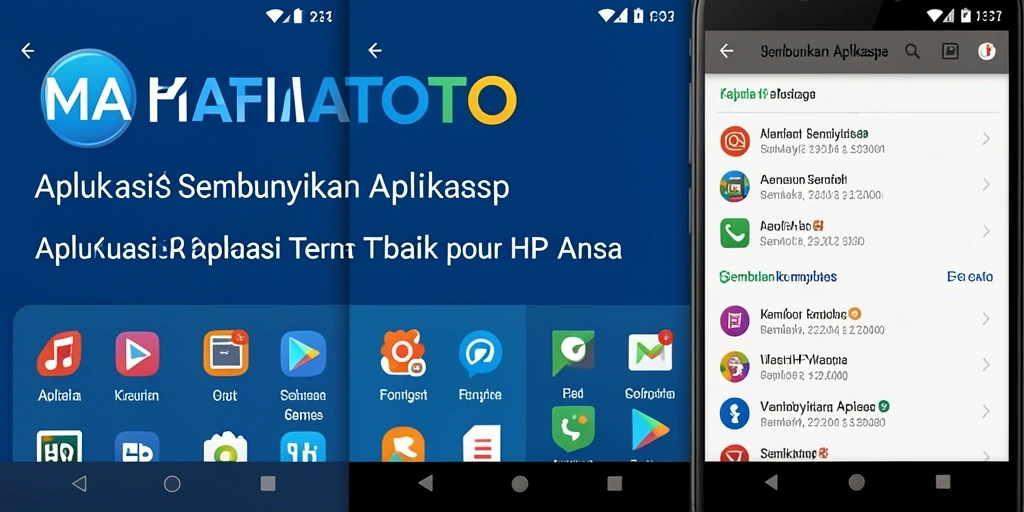 Antarmuka MAFIATOTO yang intuitif untuk menyembunyikan aplikasi.