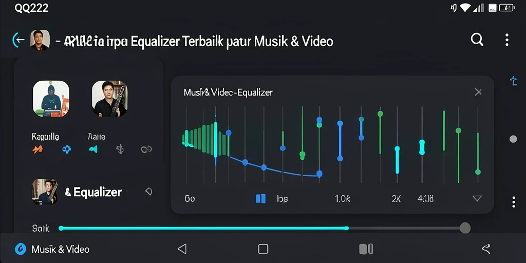 Antarmuka pengguna QQ222 yang intuitif dan menarik.