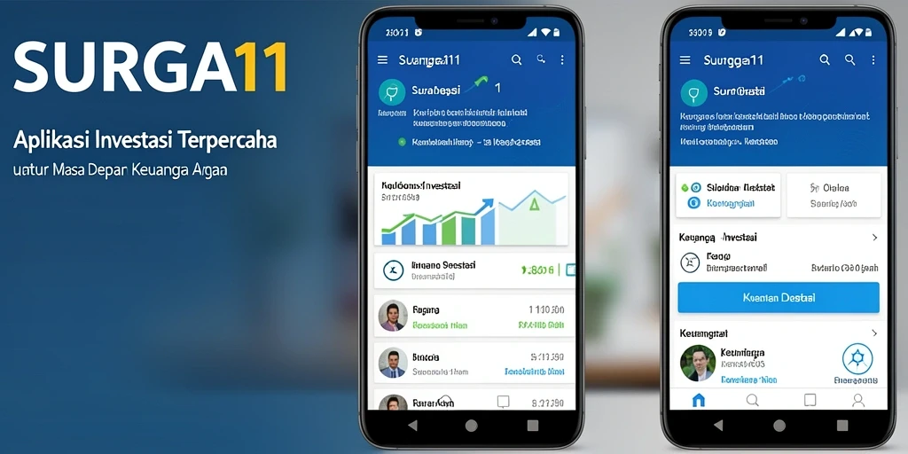 Antarmuka aplikasi SURGA11 yang user-friendly membantu dalam investasi.