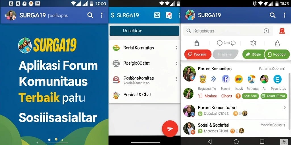 Tampilan antarmuka SURGA19 yang sederhana dan menarik untuk Forum Komunitas.